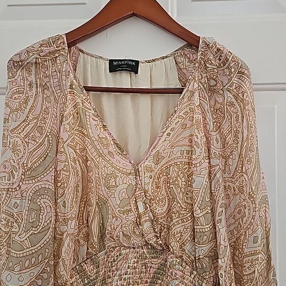 Minkpink + Revolve Catalina Mini Dress in Multi Print Size‎ XL - Picture 7 of 11